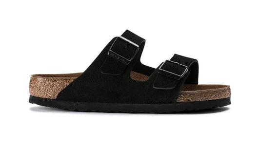 BirkenStock Arizona Soft Footbed-Suede Leather - Black